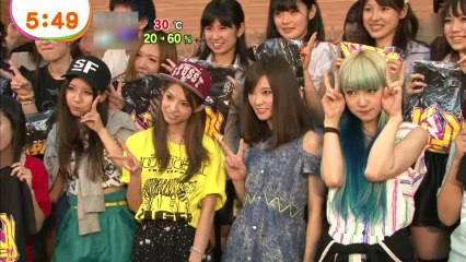 SCANDAL; Surprise Live in Fukushima on today’s Mezamashi Terebi news!