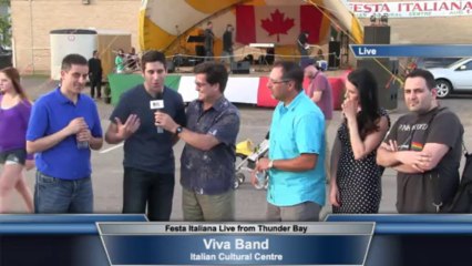 Viva Band Interview at Festa Italiana 2013 - Thunder Bay Ontario, Canada