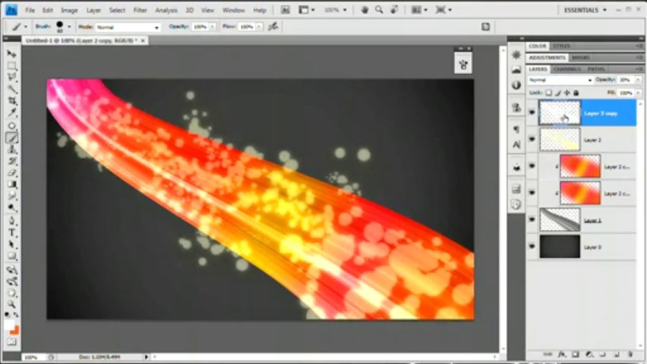 Adobe CS TUT VID-49 Create an Explosive Color Swath_ Photoshop Tutorial
