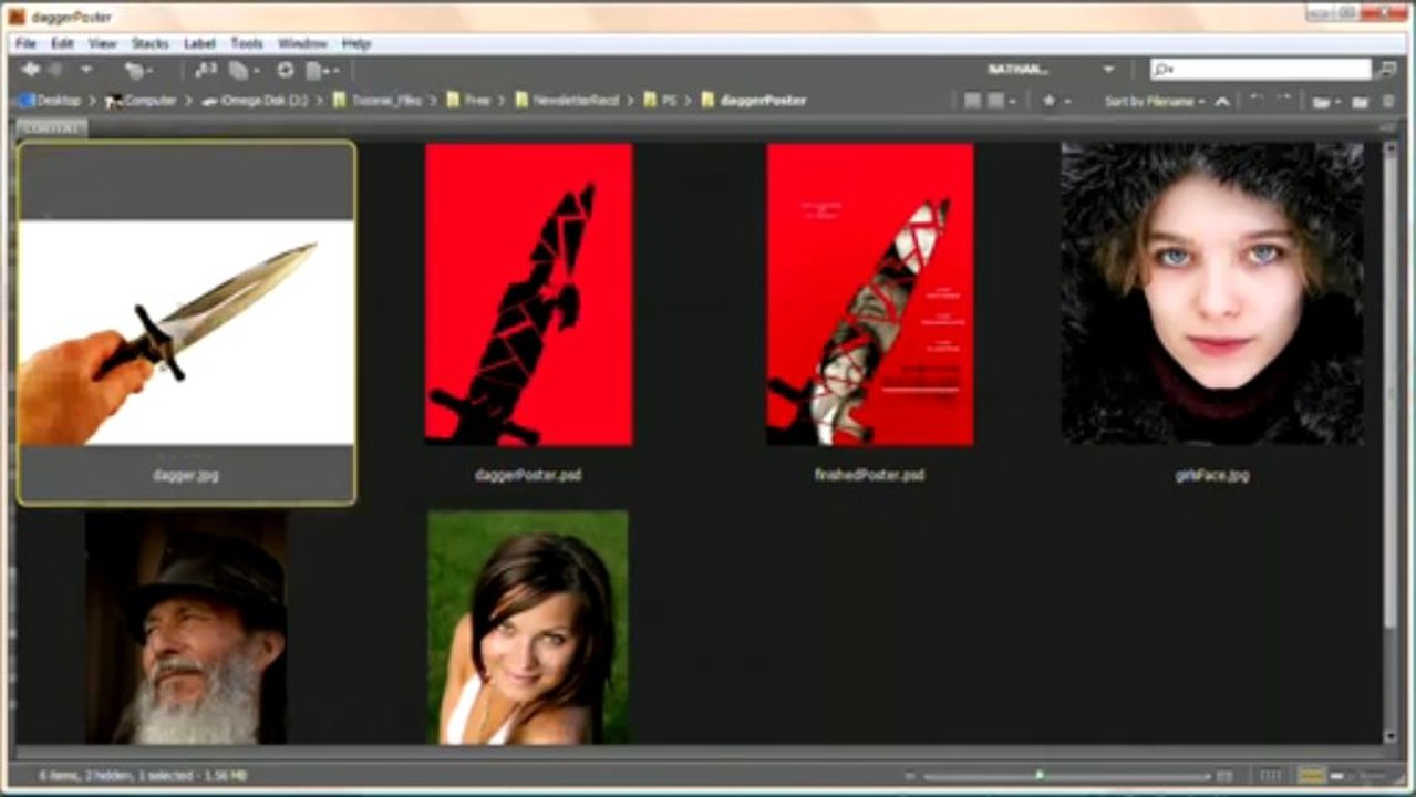 Adobe CS TUT VID-50 Make a Shattered Dagger Poster_ Photoshop Tutorial