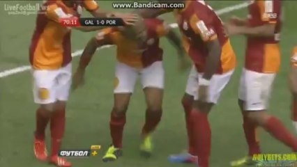 Felipe Melo'nun golü(pen) Galatasaray 1 FC Porto 0 #EmiratesCup2013