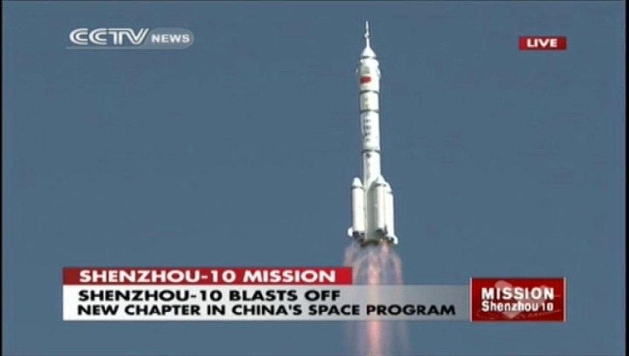 Launch of Manned Chinese Shenzhou-10 Spacecraft