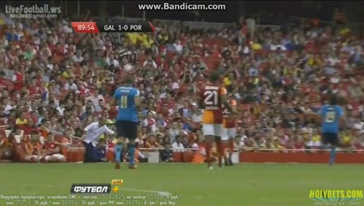Fatih Terim'den topuk pası * Galatasaray vs FC Porto #EmiratesCup2013