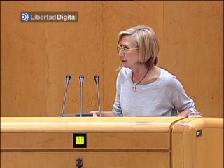 Rosa Díez tacha de "vergonzoso" el discurso de Rajoy