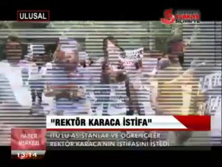 REKTÖR KARACA İSTİFA