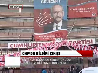 CHP'DE BİLDİRİ ÇIKIŞI