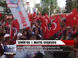 İZMİR'DE 1 MAYIS COŞKUSU