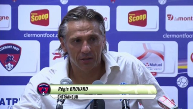 Conférence de presse Clermont Foot - Tours FC (2-1) : Régis BROUARD (CF63) - Olivier PANTALONI (TOURS) - 2013/2014