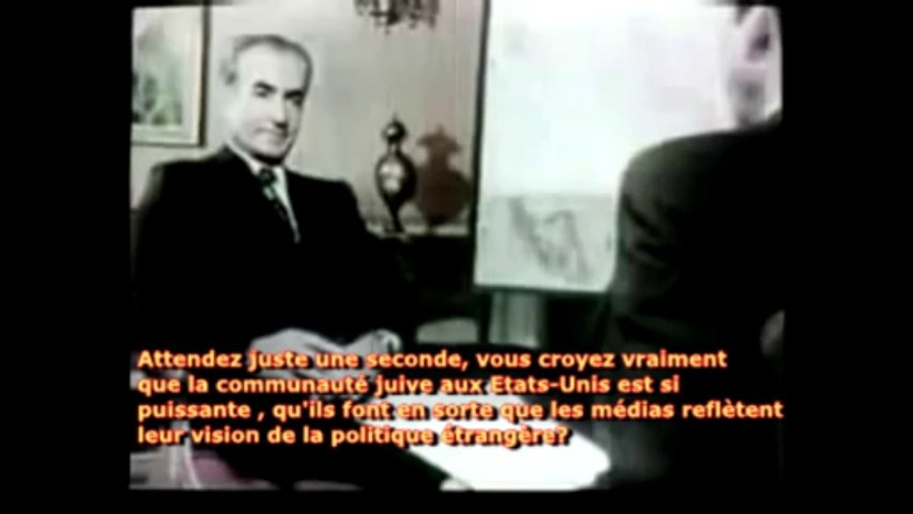 Le Shah d'Iran - Sur la puissance du lobby Israelien