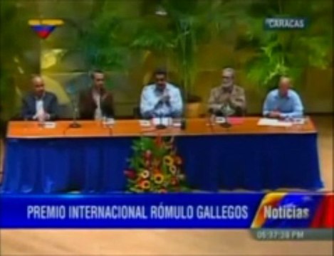 Premio Rómulo Gallegos 2013 (ceremonia-discursos)