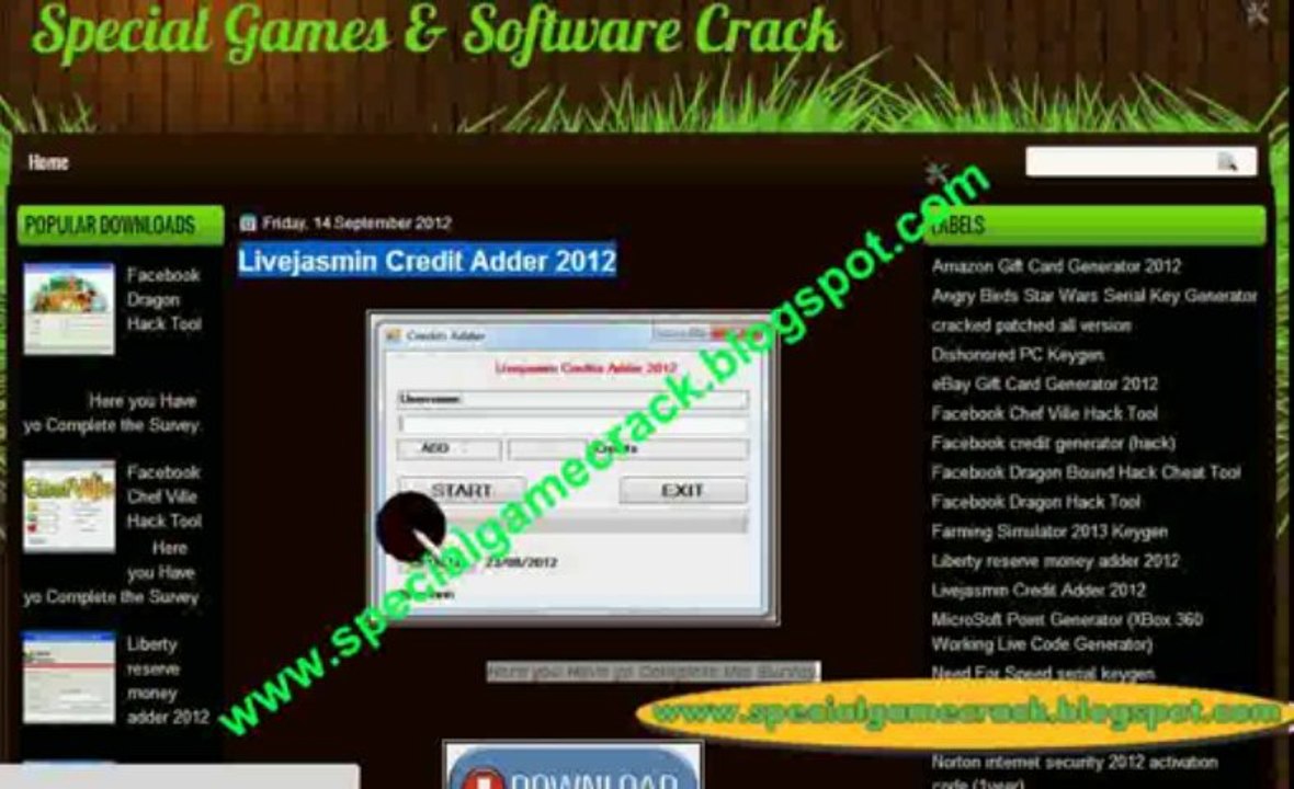 Livejasmin Credits Adder [January 2013] Working - video Dailymotion
