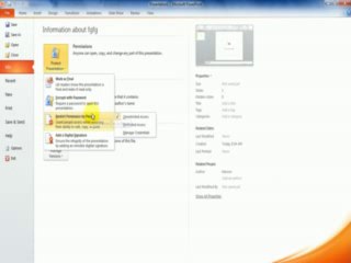 File Tab in Ms PowerPoint 2010