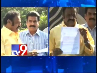 Harikrishna resigns for MP post over AP bifurcation