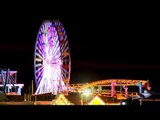 Ferris wheel at Pacific Park in Santa Monica, California - Time Lapse