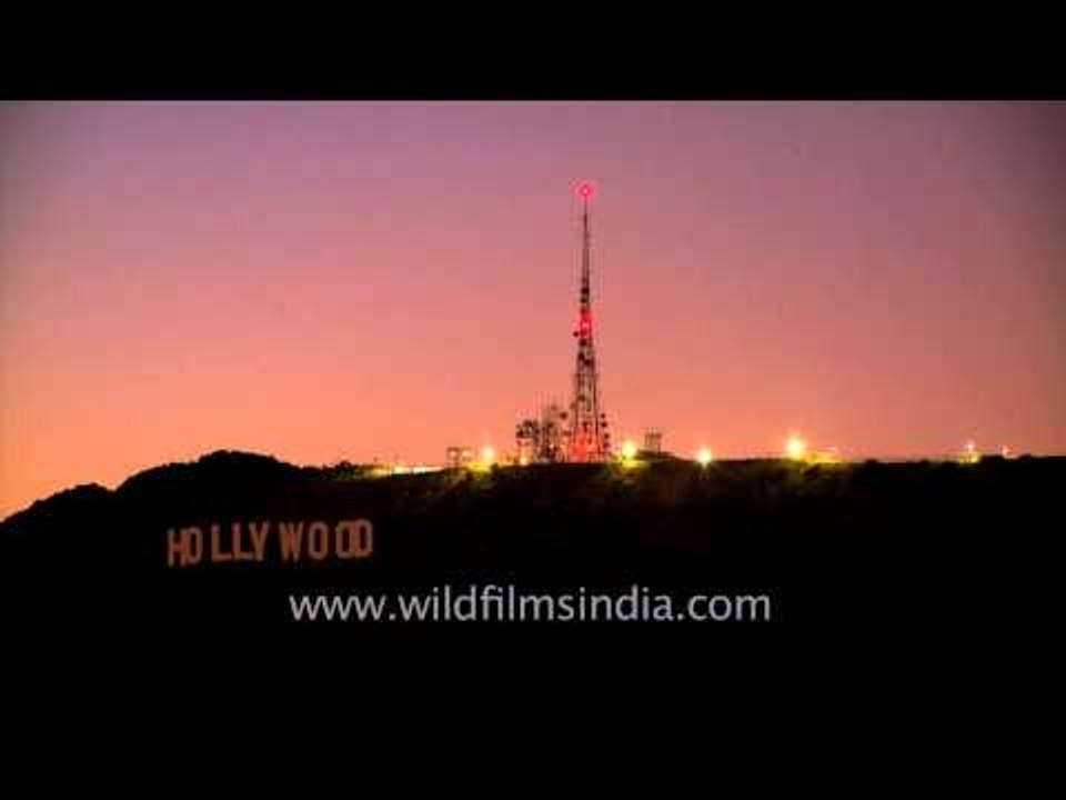 A shot of the world famous Hollywood Sign