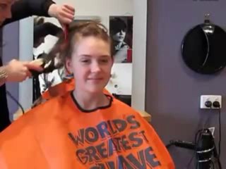 Cute Girl With Two PonyTail Buzzed Part 2