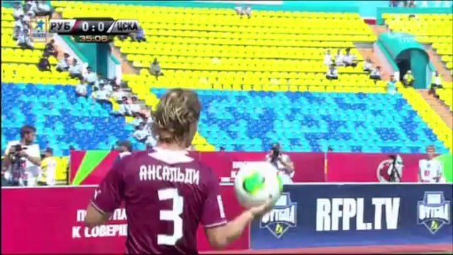 Рубин - ЦСКА 1 тайм 4 тур 2013