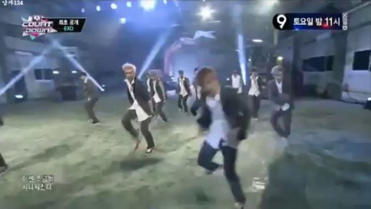 01.08.13 EXO 으르렁 Growl M!Countdown
