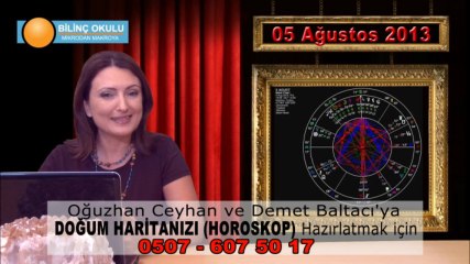 BAŞAK Burç Yorumu 05  Ağustos 2013Astrolog DEMET BALTACI - Bilinç Okulu  ( Astroloji, astrolgy, horoskop, daily horoscope, sign, burçlar, burcu, astrolojik )