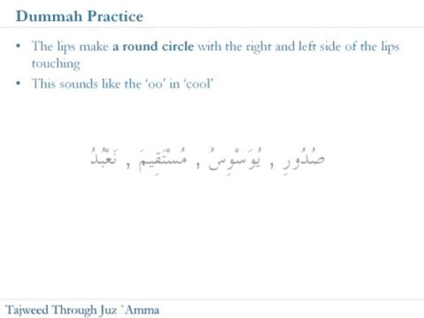 4- Tajweed ul Quran Correct pronunciation of Fatha Kasra Dhumma (Pronouncing the Short Vowels) -