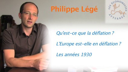 Abcdaire atterrés - DEFLATION par Philippe Légé