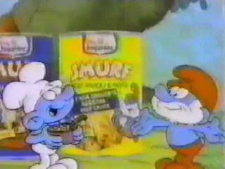 Chef Boyardee: Smurf Pasta Commercial 1980s