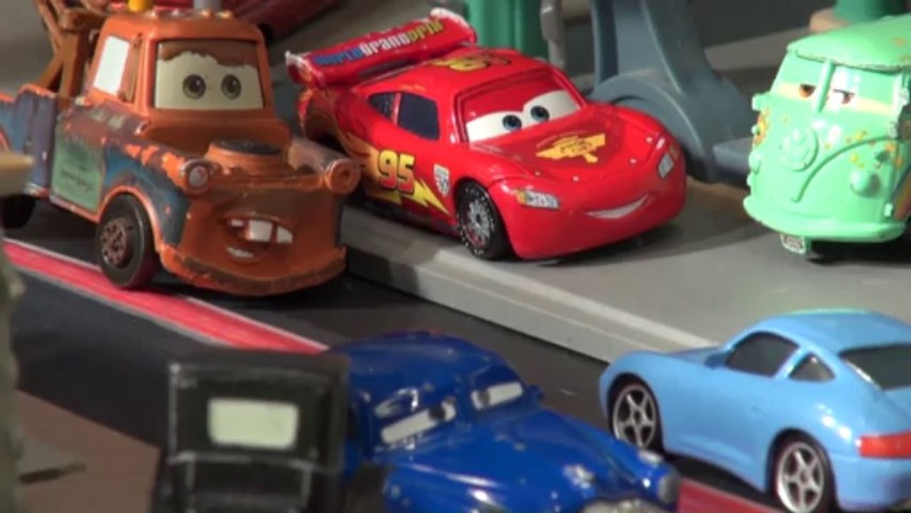 Pixar Cars Lightning McQueen, Thomas the Tank Engine, and Mater go on Vacation