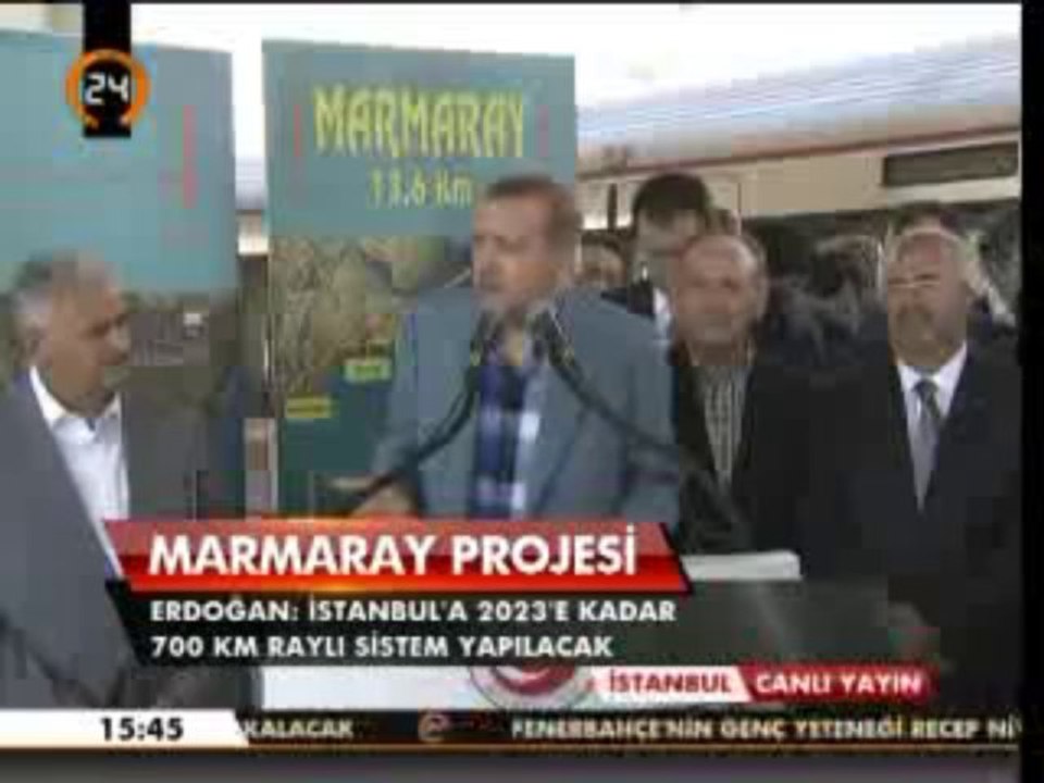 Marmaray'da test sürüşü