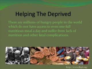 Eradicating starvations and hunger