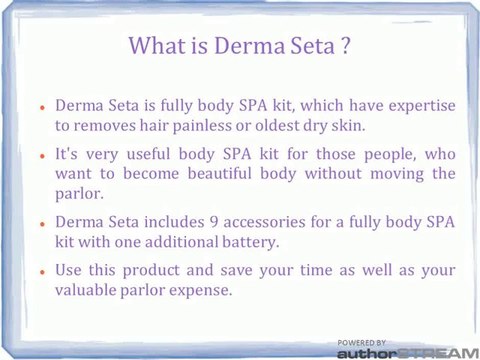 Derma Seta Body SPA Kit, Buy Derma Seta India