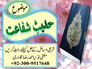 Hadees E Shafaat 2/2 by Mufti Nazeer Ahmad Raza Qadri
