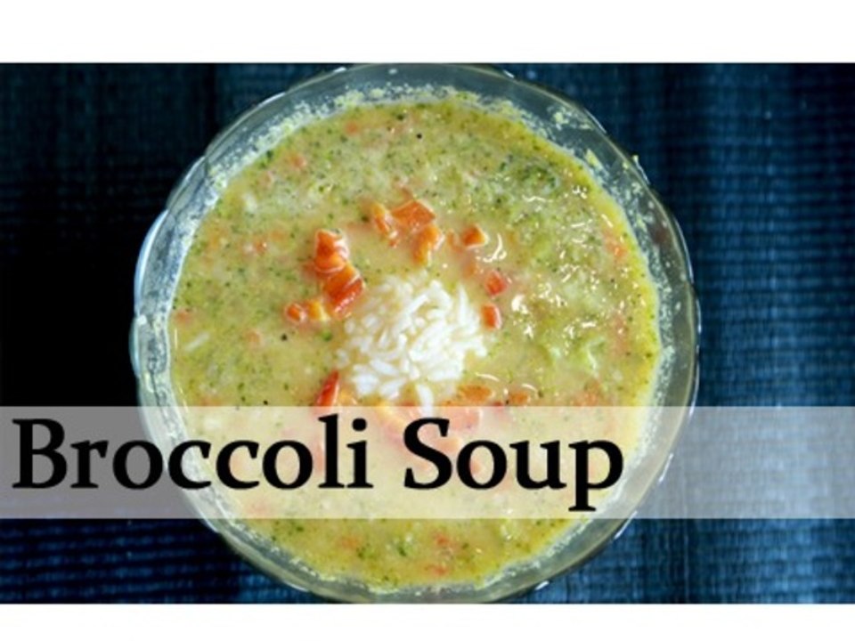 Broccoli Red Pepper Soup - Healthy & Nutritious Soup - Vegetarian Recipe By Annuradha Toshniwal [HD]