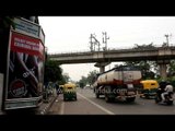 Traffic running smoothly - Outside the Indraprastha Metro Station