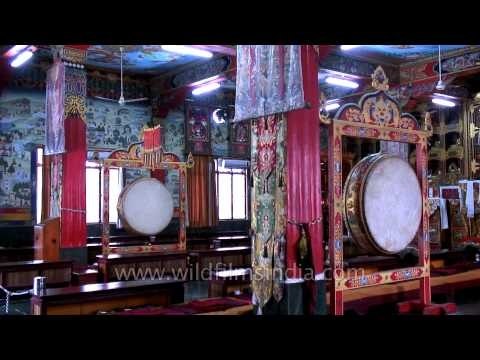 Inside beauty of the Tibetan Monastery, Dehradun