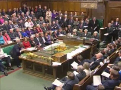 David Cameron and Gordon Brown argue over the issue of Baby P, Nov 12, 2008.