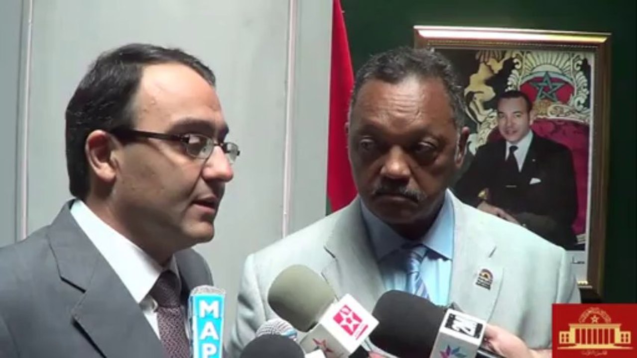 السيد كريم غلاب يستقبل القس الامريكي السيد جيسي جاكسون