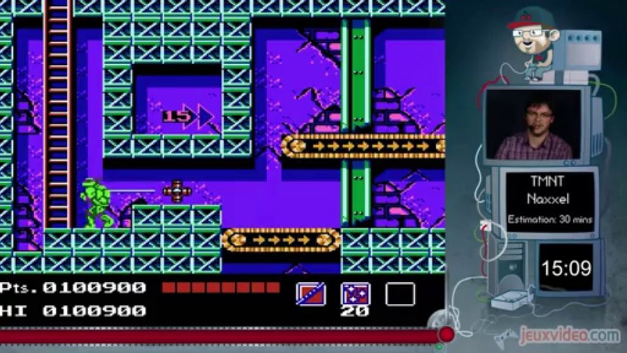 Speed Game - Teenage Mutant Ninja Turtles - Les Tortues Ninja sur NES en moins de 30 minutes !