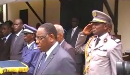 Cérémonie de levée du corps de l'adjudant Boubou Sy: l'oraison funèbre du président Sall à son "garde rapproché"