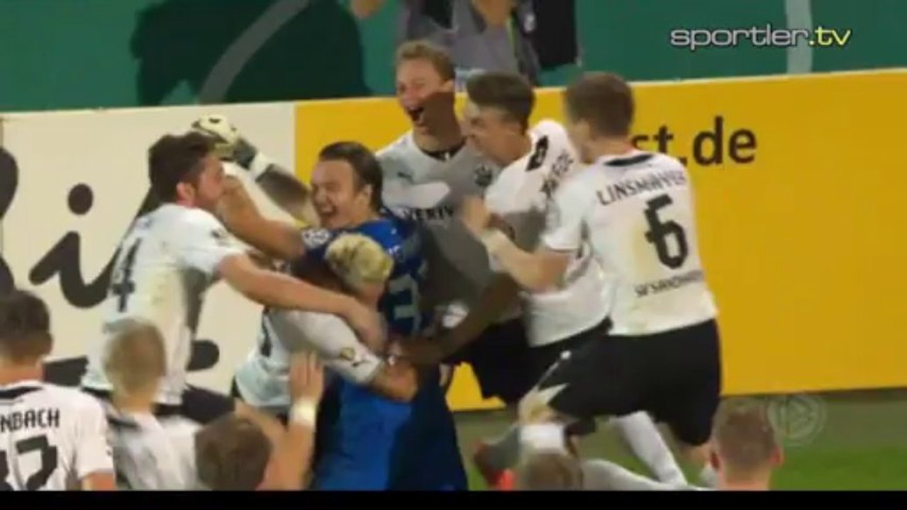 DFB-Pokal: SV Sandhausen - 1. FC Nürnberg 5:4 n.E. | Highlights | 1. Runde