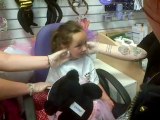 Rhianna Getting Her Ears Pierced On Her Birthday