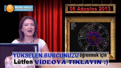 KOVA Burç Yorumu 06 Ağustos 2013Astrolog DEMET BALTACI - Bilinç Okulu  ( Astroloji, astrolgy, horoskop, daily horoscope, sign, burçlar, burcu, astrolojik )