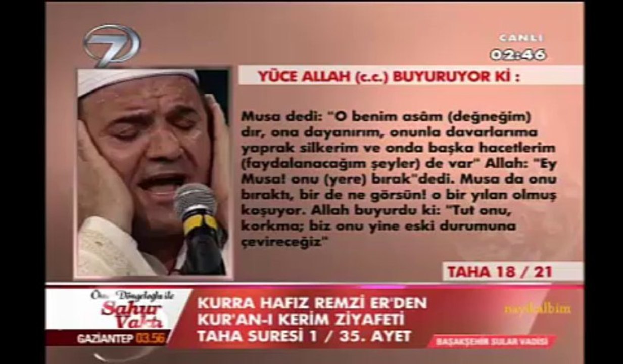 Taha süresi Remzi Er Ramazan 2013
