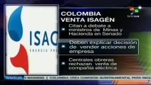 Colombia: ministros deben explicar venta de acciones de ISAGEN