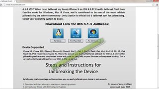 New release of Evasion iOS 6.1.3 Jailbreak by Evad3rs