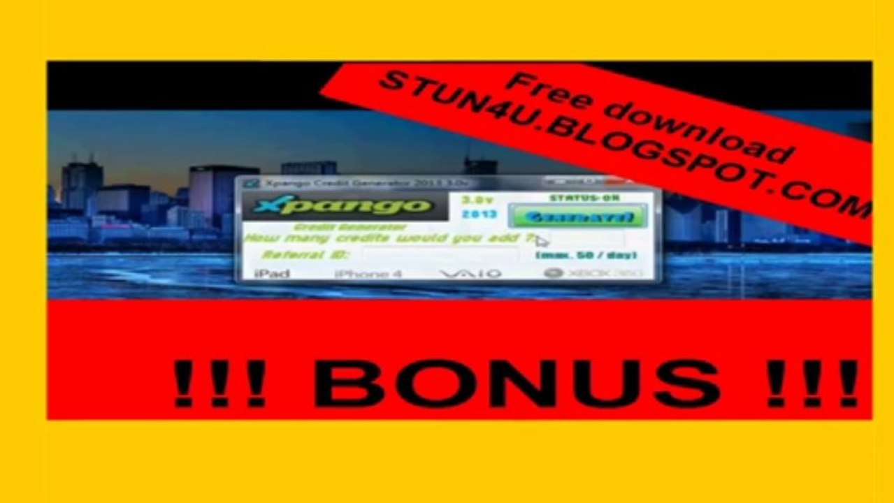 Free Xpango Credit Hack Xpango Credit Generator Download