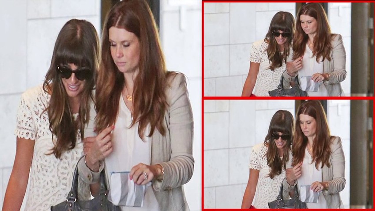 Lea Michele FIRST Public Appearance Post Cory Monteith Death - Lea Michele Attends Baby Shower
