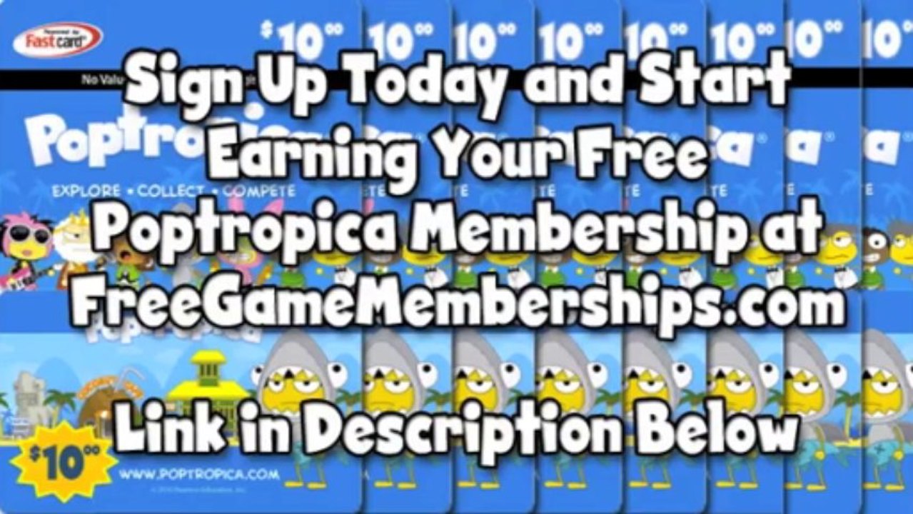 How to Get Free Poptropica Membership Cards - 2013 Codes