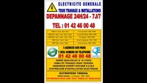 PARIS 15eme -- 0142460048 -- ELECTRICITE 24H/24 -- DEPANNAGE -- CONTACT TELEPHONIQUE DIRECT AVEC ELECTRICIEN