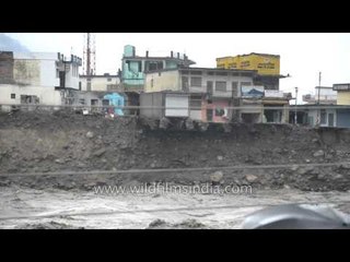 Massive flooding in Joshiana of Uttarakhand