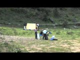 Setting up camp on an alpine meadow in Uttarakhand